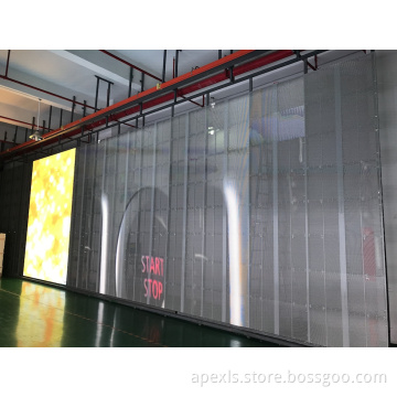 Cost saving energy saving transparent led screen